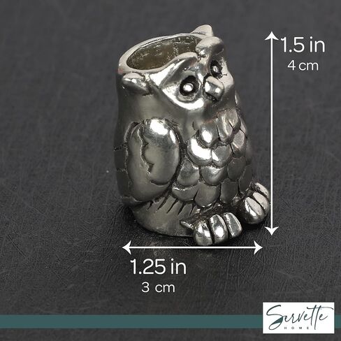 Home and Kitchen Décor Novelty Pewter Toothpick Holder Owl in Saudi Arabia