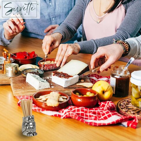 Home and Kitchen Décor Novelty Pewter Toothpick Holder Owl in Kuwait