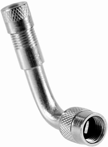 BESPORTBLE Pack of 2 Bike Universal Schrader Valve Stem Extension Adapter 90 Degree Angled Car Motorcycle Scooter Schrader Silver in Saudi Arabia