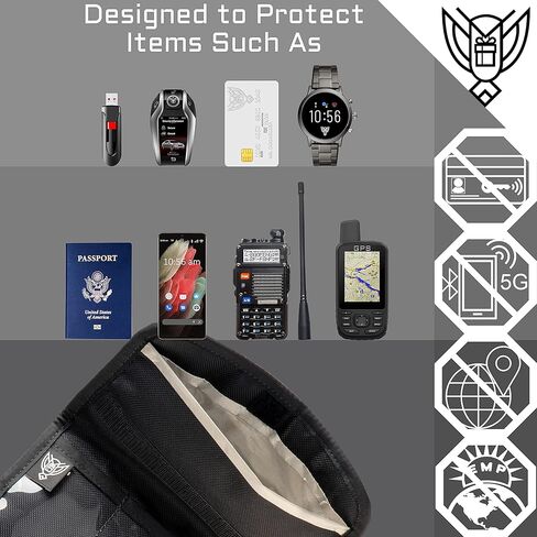 ~ G Cube Faraday Bag ~ Protects Against EMP/CME/EMF/RF ~ Diamond Form Farday Lined Interior in Saudi Arabia