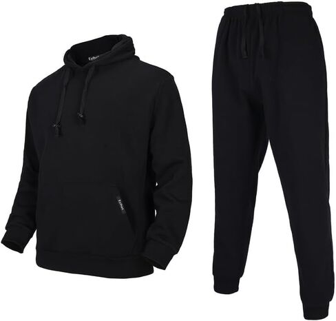 Men's Tracksuit 2 Piece Sweatsuit Long Sleeve Pullover Athletic Hoodies Casual Sport Jogging Suits With Pockets in Saudi Arabia
