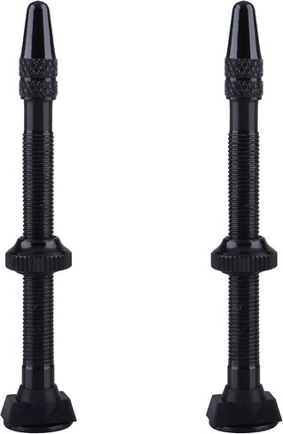 أزاركسيس لايحتاج صمام بريستا الجذعية 40 مم / 60 مم دراجة سبائك الألومنيوم خفيفة للغاية (أسود - 60 مم - عبوتان) in Kuwait