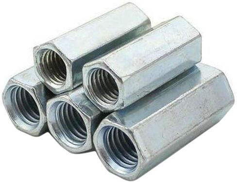 2pcs M18 x 2.5 x 54mm Long Rod Coupling Hex Nut Connector Zinc Plated in Saudi Arabia