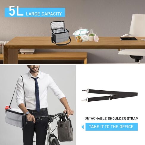 Bike Handlebar Bag, 7" Bike Phone Holder, Water-resistant Bike Basket, Bicycle Front Storage Bag, Bike Frame Bag for MTB Racing Road Bike, with Shoulder Strap and Rain Cover in Saudi Arabia