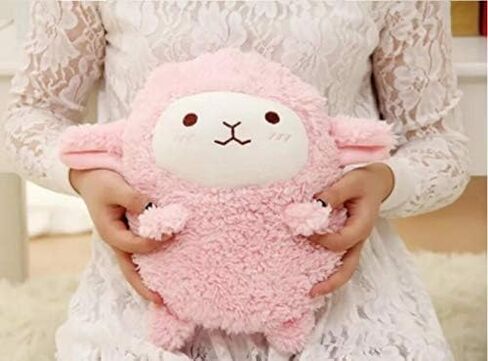 Winter Warm Safe Convenient Cute Mini Hot Water Bottle with Cover Hand Warmer for Kids/Adult(Pink) in Saudi Arabia