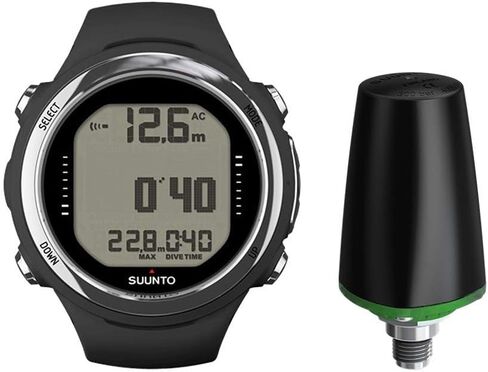 Suunto D4I Novo أسود مع جهاز إرسال ضغط الخزان اللاسلكي LED بدون USB وحزام in Kuwait
