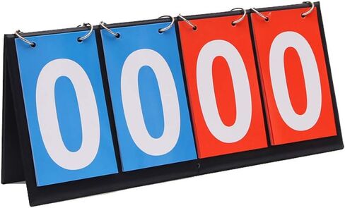 lasenersm 1 Piece Portable Scoreboard Score Flipper Flip Score Keeper Flip Scoreboard Table Top Scoreboard for Basketball Football Tennis Baseball Soccer Volleyball in Saudi Arabia