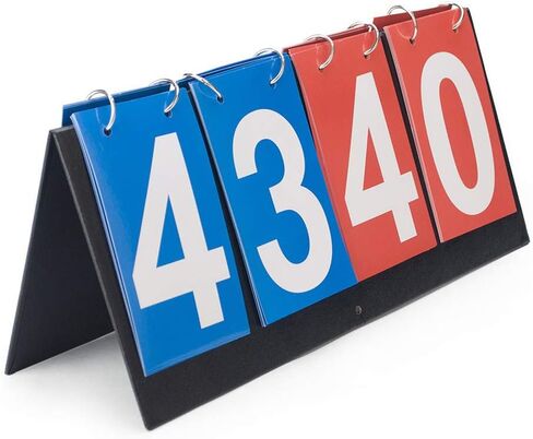 lasenersm 1 Piece Portable Scoreboard Score Flipper Flip Score Keeper Flip Scoreboard Table Top Scoreboard for Basketball Football Tennis Baseball Soccer Volleyball in Saudi Arabia