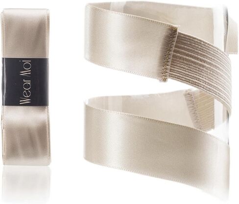 شريط من الساتان من Wear Moi مع حشوة مطاطية لأحذية الباليه المدببة، عبوتان، 4 قطع، وردي فاتح (DIV61P2SAL) in Kuwait