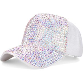 Women's Men's Studded Rhinestone Baseball Cap Adjustable Bling Sports Casual Fashion Sun Hat Dad Trucker Hat in Kuwait