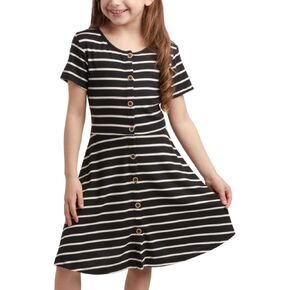 Jessica Simpson Girls' Dress - Lightweight Ruffle Sleeve Sundress - Casual Midi Summer Dress for Girls (4-16)