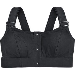Front Closure Wireless Post Surgery Bra, Post Mastectomy Bra with Pockets, Breast Cancer Breast Surgery Gifts for Women
