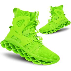 Women's Fashion Sneakers Running Shoes Womens Non Slip Comfortable Blade Type Athletic Walking Shoes for Women Fluorescent Green