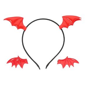 Beaupretty Halloween Bat Hair Clips Bat Wings Headband Cartoon Bat Ears Headband Hair Accessories Cosplay Costume Black
