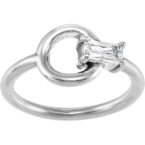 Silpada 'Doorknocker' Sterling Silver Cubic Zirconia Ring