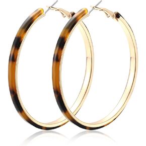 Acrylic Earrings Lightweight Hoop Earrings Statement Resin Drop Dangle Stud Earrings Fashion Jewelry For Women