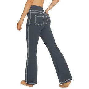 G4Free Yoga Pants with Pockets for Women High Waist Flare Leggings Capri Pants Bootcut Workout Casual Dress Bootleg