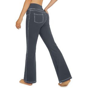 G4Free Yoga Pants with Pockets for Women High Waist Flare Leggings Capri Pants Bootcut Workout Casual Dress Bootleg