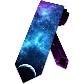 Galaxy Ties Mens Astronomy Space Necktie