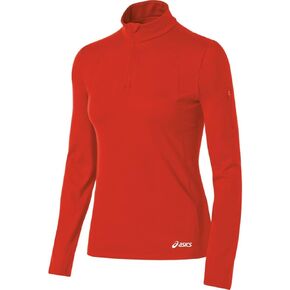 ASICS Womens Team 1/2 Zip Long Sleeve Top
