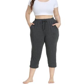 Women's Plus Size Capri Pants Plus Size Summer Pants Plus Size Yoga Pants Crop Pants Plus Size Sweatpants