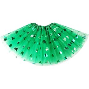 SIZGAROOT St Patricks Day Green Tutu للنساء شامروك تنانير توتو للبالغين للنساء in Kuwait