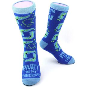 I Heart Guts Pancreas Socks - Party in My Pancreas + Insulin For the Win