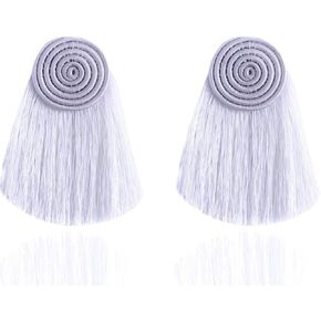 Colorful woven tassel earrings dangle earrings african natural handmade thread earrings winter fall summer spring earrings for valentine birthday family friends gift