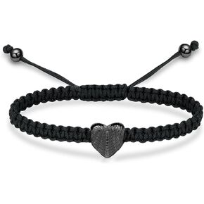 Imrsanl Heart Wings Urn Bracelet for Ashes for Women Girls Handmade Braided Rope Cremation Urn Bracelet Bangle for Ashes Keepsake Memorial Jewelry Gifts