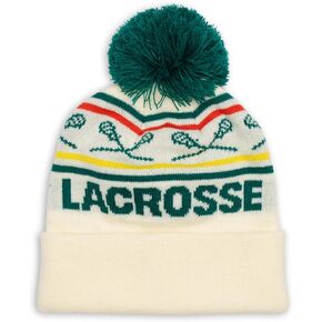ChalkTalkSPORTS Lacrosse Knitted Beanie Hat | Lacrosse Pom Beanies