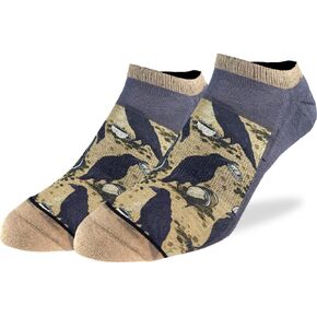 جوارب Good Luck Sock للرجال Coffee Crow Ankle - رمادي، مقاس حذاء للبالغين 7-12 in Kuwait