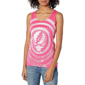 Liquid Blue Women's Grateful Dead Steal Your Face Ripple Juniors Tank Top