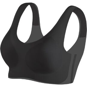 PRETTYWELL Seamless Bras for Women Ultra Thin Padded Comfort Wireless Bra, Breathable Bralette for Sleep Everyday Bra A-C Cup