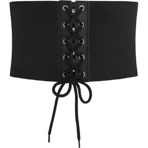 BlackButterfly 5.5 Inch Elastic Waist Corset Belt (Black, US 2-4)