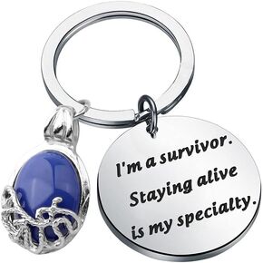 BAUNA TV Show TVD Inspired The Originals Fandom Keyring I'm A Survivor Katherine's Daylight Pendant Jewelry