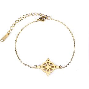 LIKGREAT Witches Knot Bracelet Celtic Knot Wiccan Bracelet For Women Wiccan Symbol Charm Vintage Geometry Jewelry