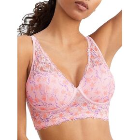 Maidenform Pure Comfort Wire-Free Halter Bralette, 36C, Daisy Floral