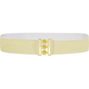 Anna-Kaci Women's Sparkly Glitter Waistband Wide Stretch Elastic Belt Wedding Sashes Bling Elegant Accessory