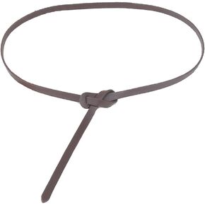 حزام رفيع من الجلد الصناعي بعقدة بسيطة مجانية للنساء والفتيات وحزام الخصر in Kuwait