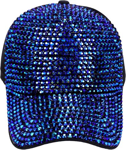 Women's Men's Studded Rhinestone Baseball Cap Adjustable Bling Sports Casual Fashion Sun Hat Dad Trucker Hat in Saudi Arabia