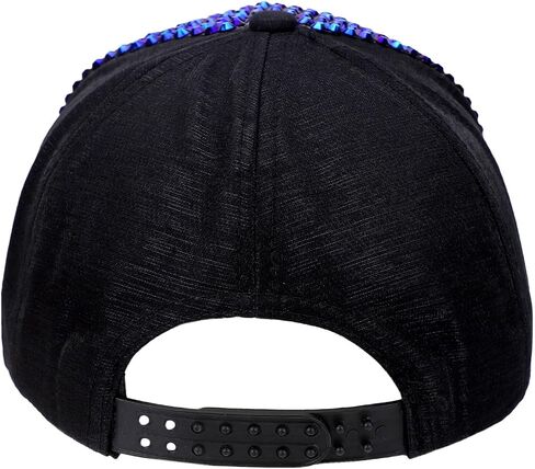 Women's Men's Studded Rhinestone Baseball Cap Adjustable Bling Sports Casual Fashion Sun Hat Dad Trucker Hat in Saudi Arabia