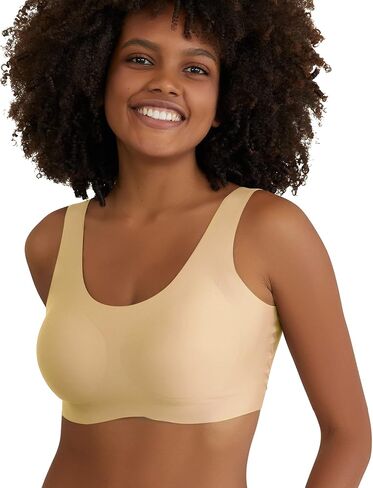 Niidor Women's Seamless Bra Invisible Wireless Bras Soft Comfy Daily Bra Wirefree T-Shirt Bra with Removable Pads in Kuwait