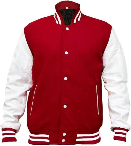 Unisex Varsity Jacket for Men and Women - Stylish Casual Baseball Bomber Windbreaker Lightweight Jacket in Saudi Arabia