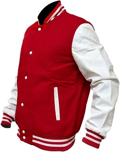 Unisex Varsity Jacket for Men and Women - Stylish Casual Baseball Bomber Windbreaker Lightweight Jacket in Saudi Arabia
