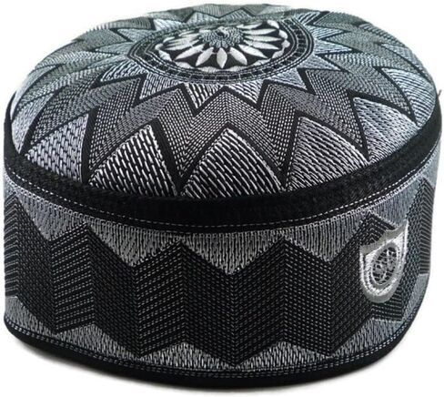ALW006 Muslim Prayer Headware Kufi Hat Men Islam Skull Cap Ramadan Eid Gift in Saudi Arabia