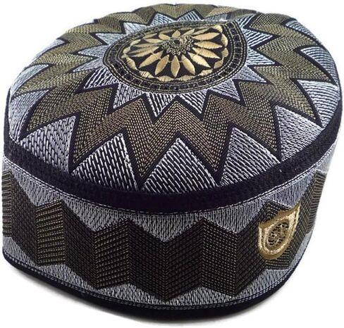 ALW006 Muslim Prayer Headware Kufi Hat Men Islam Skull Cap Ramadan Eid Gift in Saudi Arabia