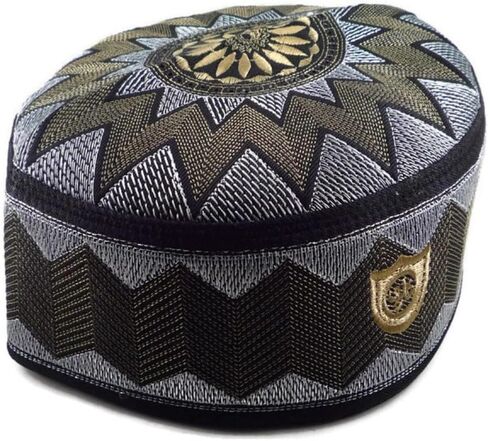 ALW006 Muslim Prayer Headware Kufi Hat Men Islam Skull Cap Ramadan Eid Gift in Saudi Arabia