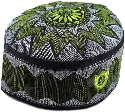 ALW006 Muslim Prayer Headware Kufi Hat Men Islam Skull Cap Ramadan Eid Gift in Saudi Arabia