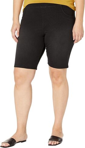 HUE Game Changing Hi-Rise Bermuda Shorts Black 1X (US Women's 16W/18W) 10 in Saudi Arabia