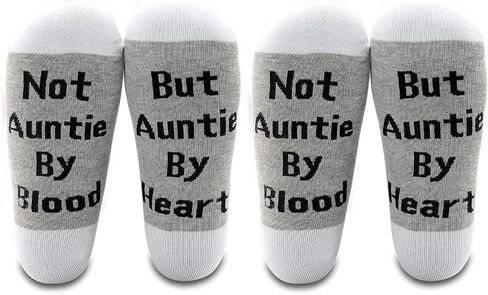 LEVLO Uncle Aunt in Law Gifts Not Auntie/Uncle By Blood But Auntie/Uncle By Heart Socks Uncle Aunt Birthday Gifts in Saudi Arabia